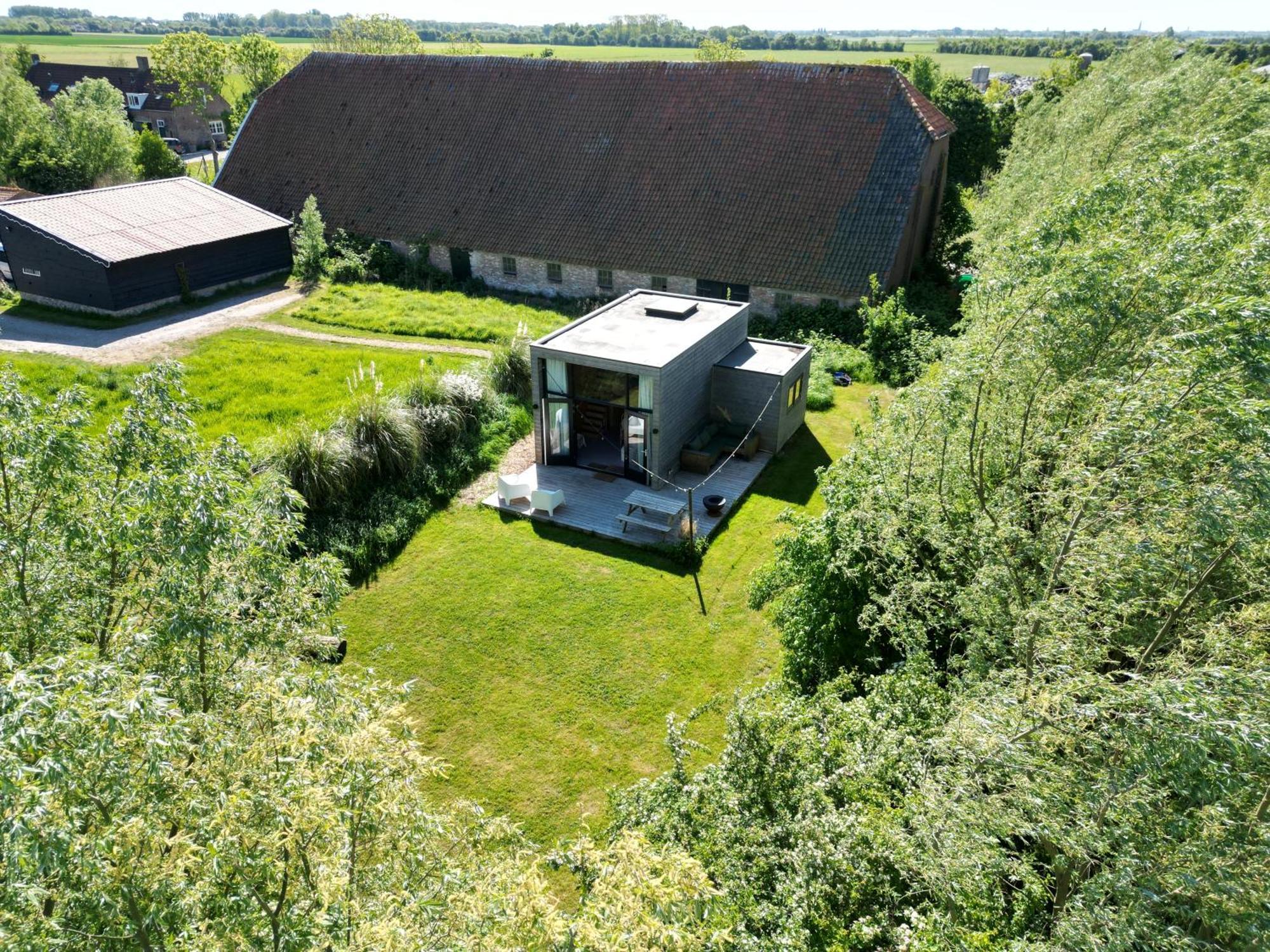 Villa Tiny House Lantliv Oostkapelle, Bij De Boer Exterior foto